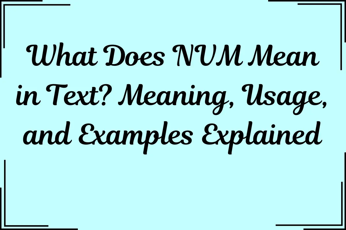 What Does NVM Mean in Text