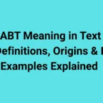 ABT Meaning in Text