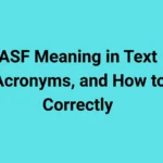 ASF Meaning in Text
