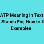 ATP Meaning in Text