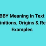 BBY Meaning in Text