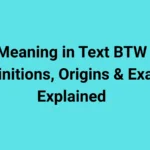 Meaning in Text BTW