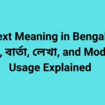 Text Meaning in Bengali