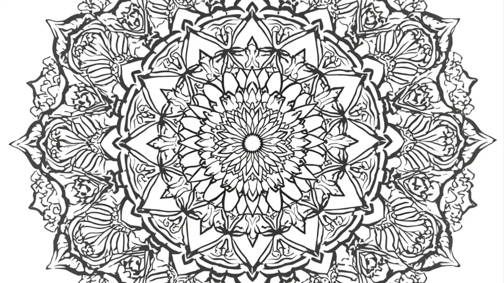 Autumn Mandala Coloring Pages