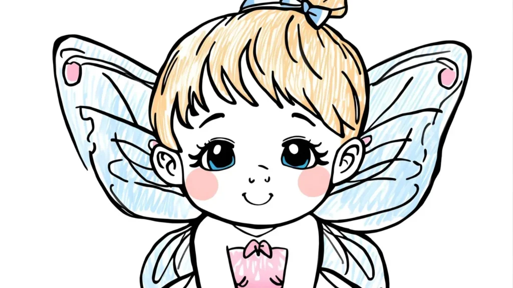 Baby Fairy Coloring Pages