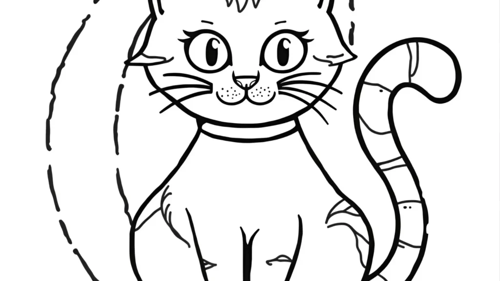 C is for Cat Alphabet Coloring Pages
