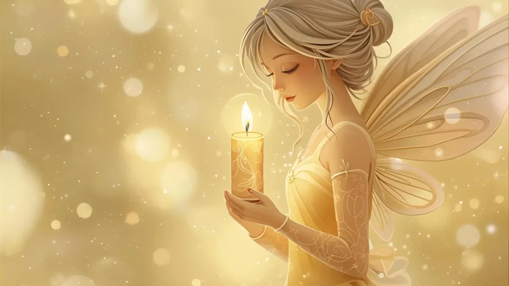 Candlelight Fairy Coloring Pages