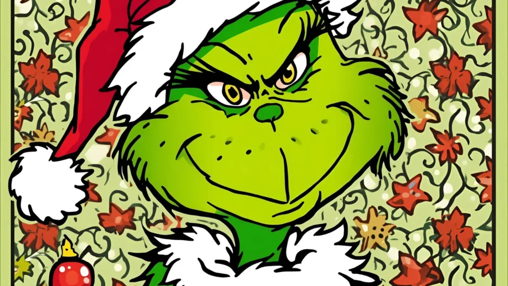 Christmas Eve Grinch Coloring Page