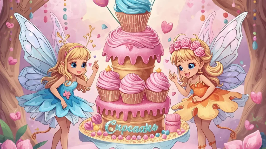 Cupcake Fairy Coloring Pages