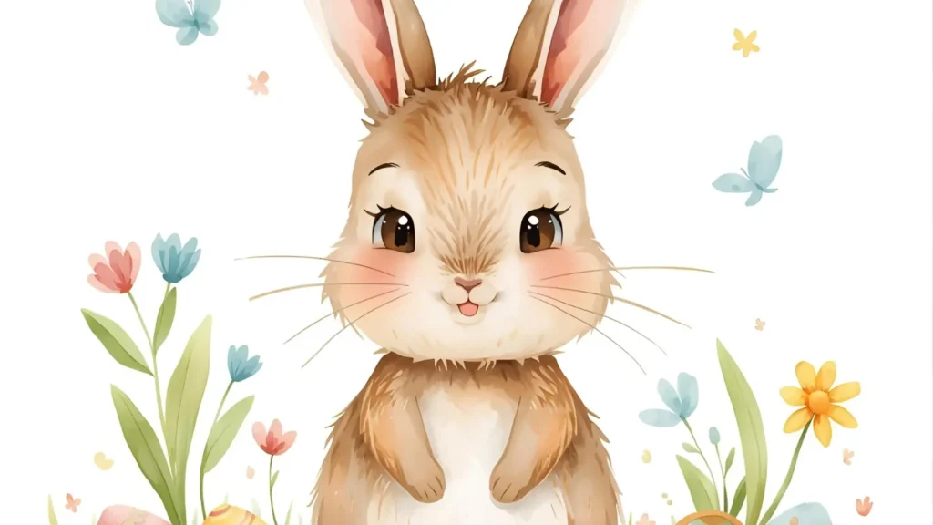 Cute Easter Bunny Pages