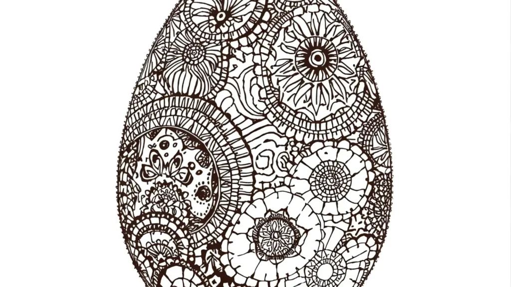 Detailed Egg Doodle Pages