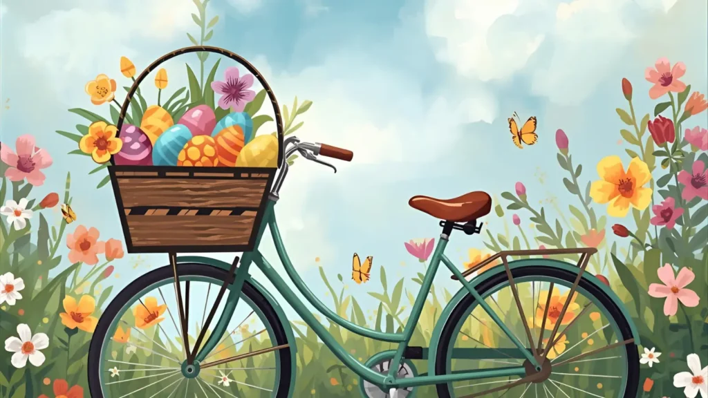 Easter Basket Delivery Bike Pages