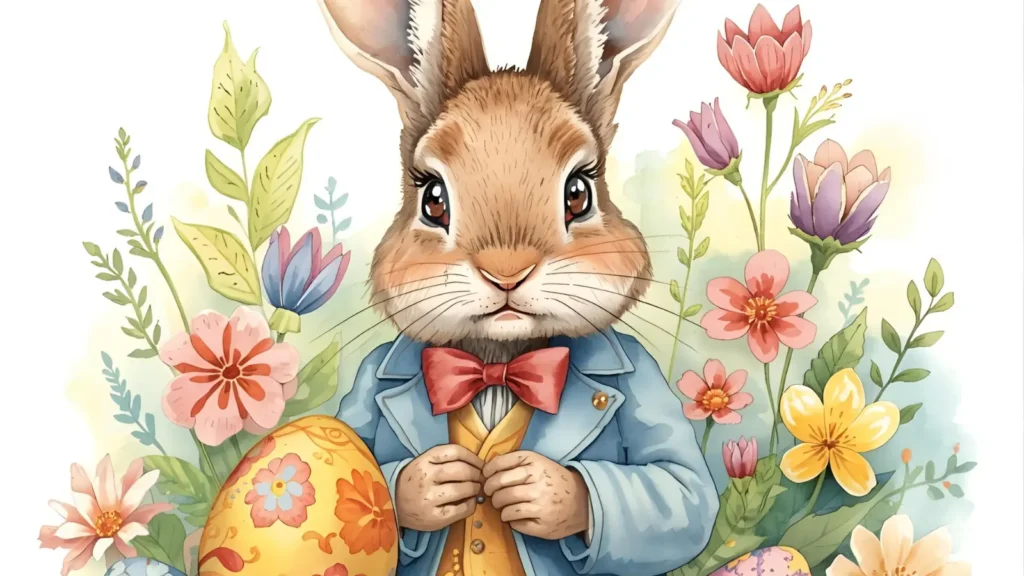 Easter Bunny Dressing Up Pages