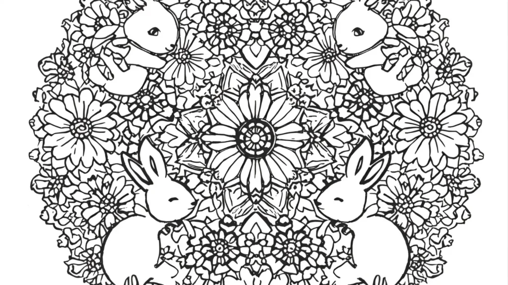 Easter Mandala Coloring Pages