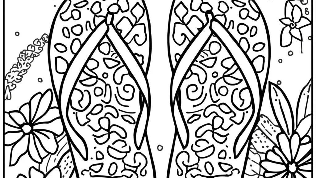 Flip-Flop Coloring Pages 