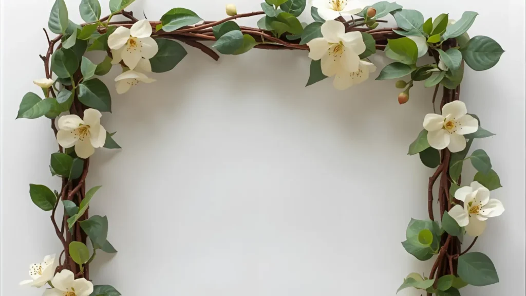 Flower Frame Coloring Pages