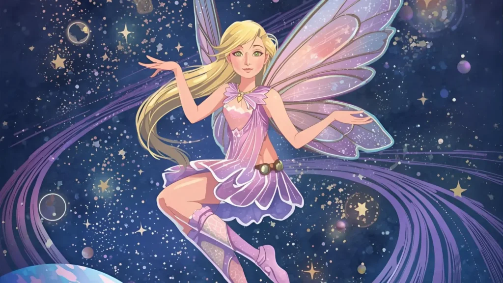 Galaxy Fairy Coloring Pages