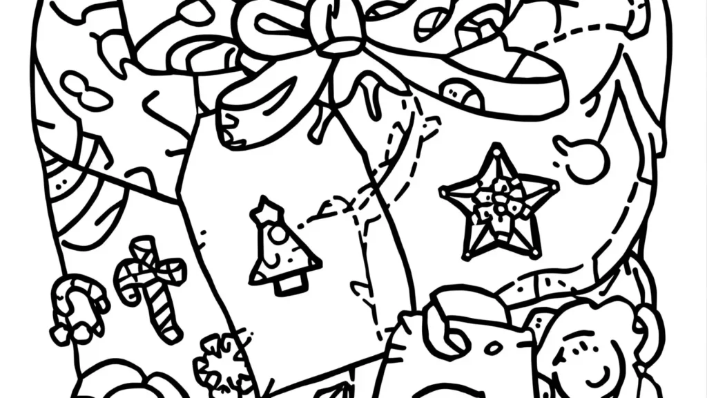 Grinch Gift Tags Coloring Page