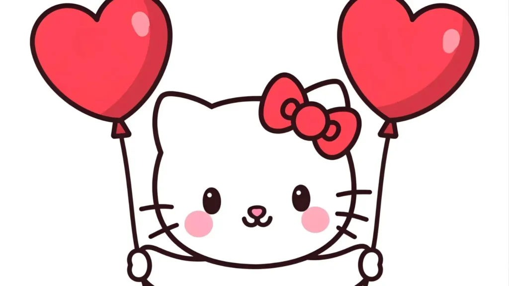 Hello Kitty Valentine’s Day Coloring Pages