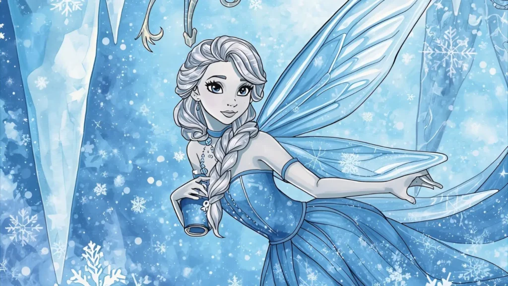 Ice Fairy Coloring Pages