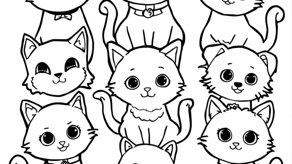 Kitty Pet Friends Coloring Pages