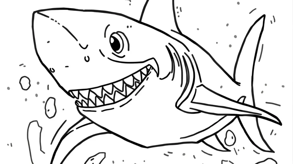 Pirate Shark Coloring Pages