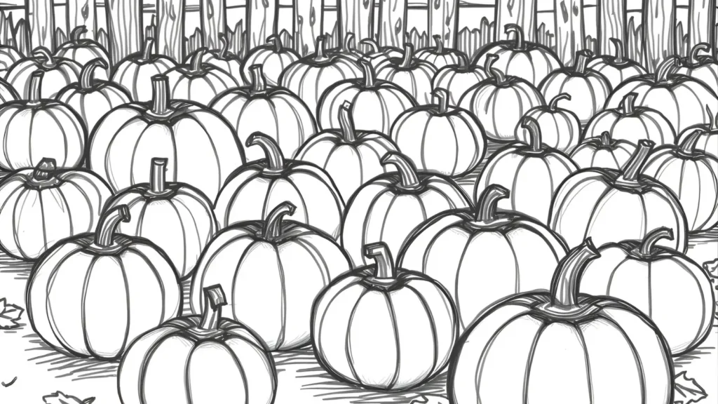 Pumpkin Patch Coloring Pages
