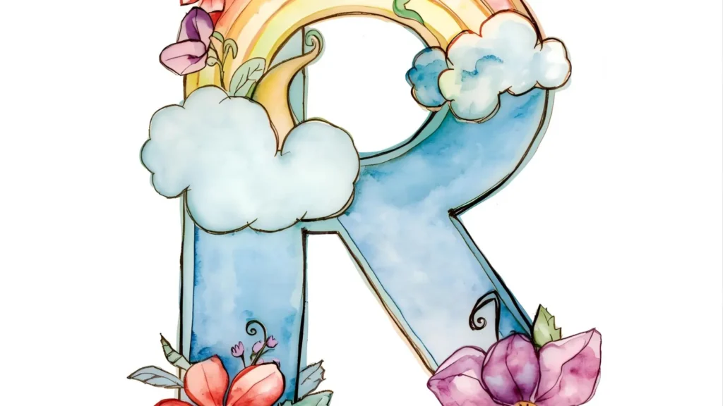 R is for Rainbow Alphabet Coloring Pages (convert.io)