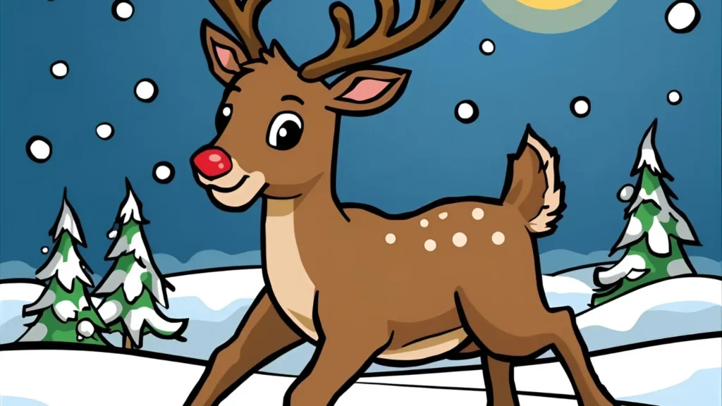 Reindeer Coloring Pages