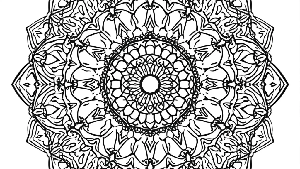 Seashell Mandala Coloring Pages