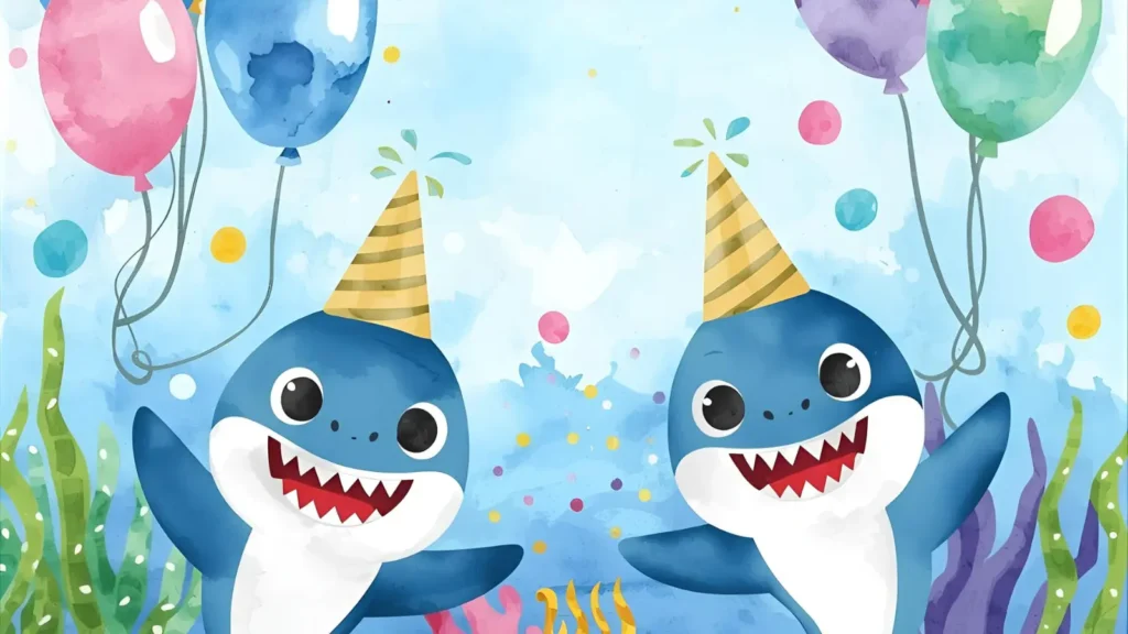 Shark Birthday Party Pages