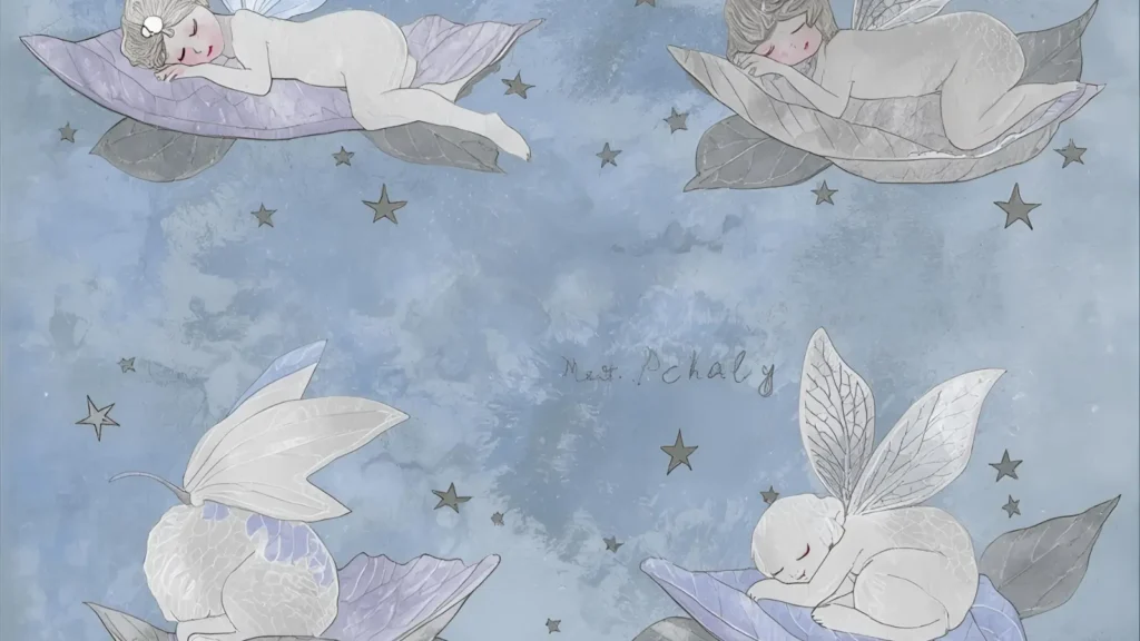 Sleeping Fairy Coloring Pages