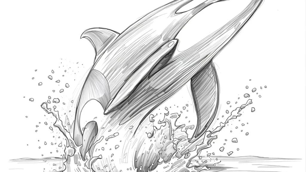 Whale Splash Coloring Pages