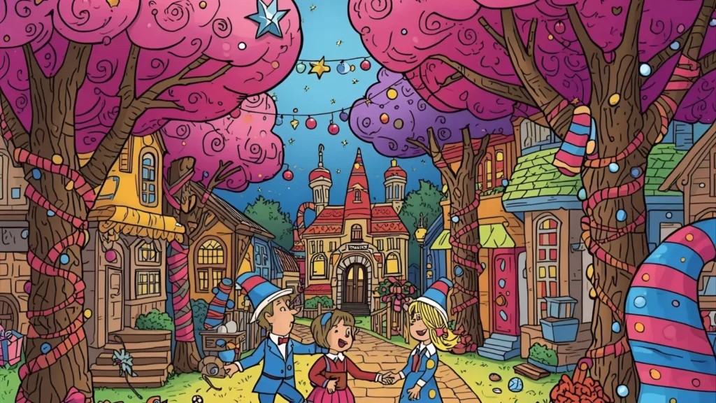 Whoville Christmas Coloring Page