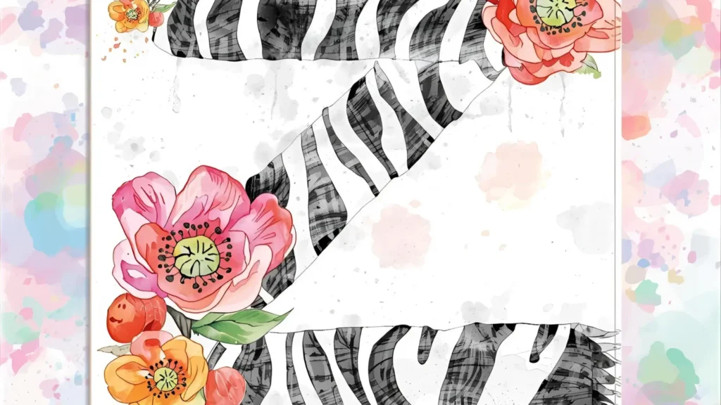 Z is for Zebra Alphabet Coloring Pages 🦓