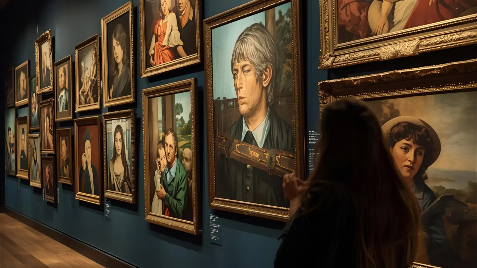 captions for art museum pictures