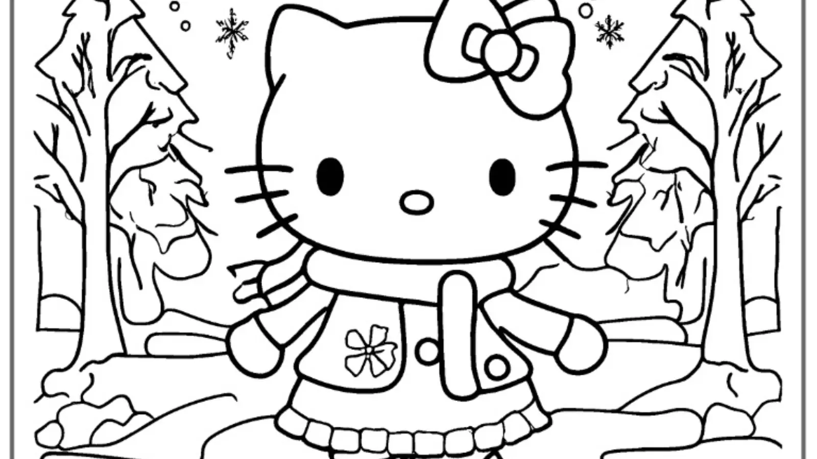 coloring pages hello kitty