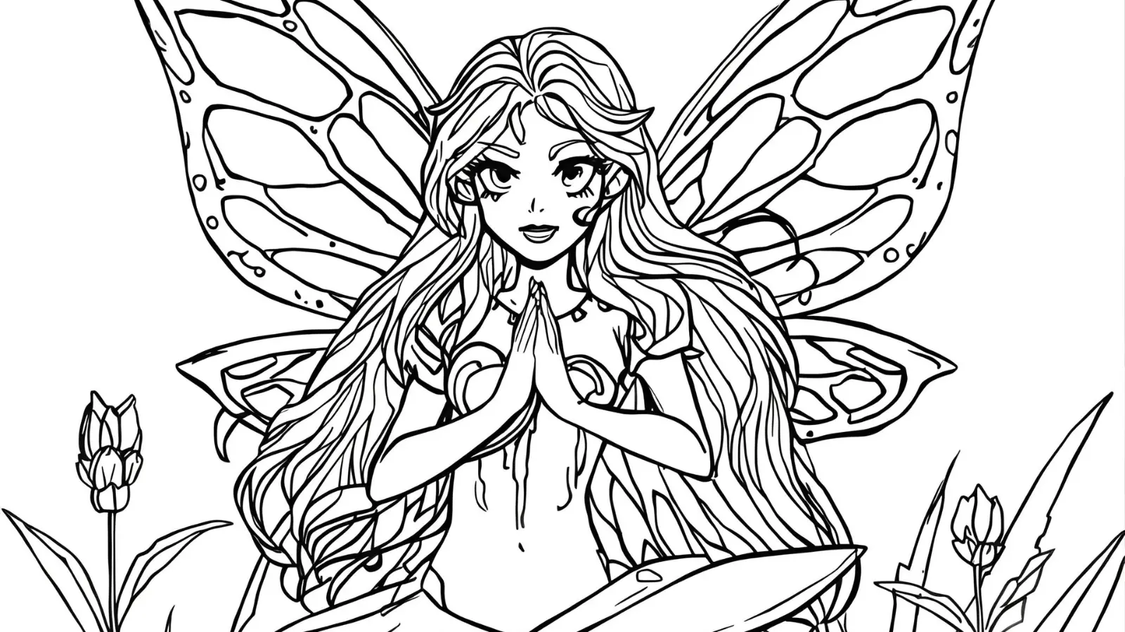 fairy coloring pages
