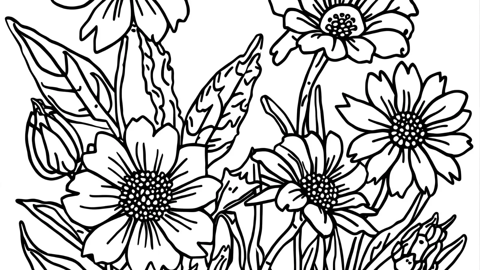 flowers coloring pages