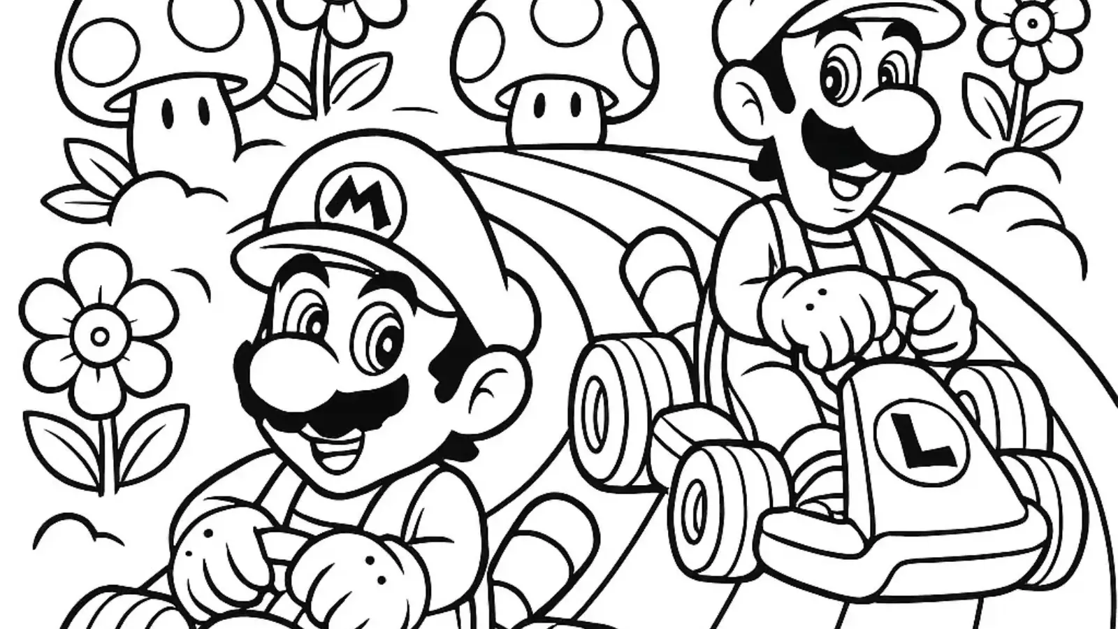 mario coloring pages