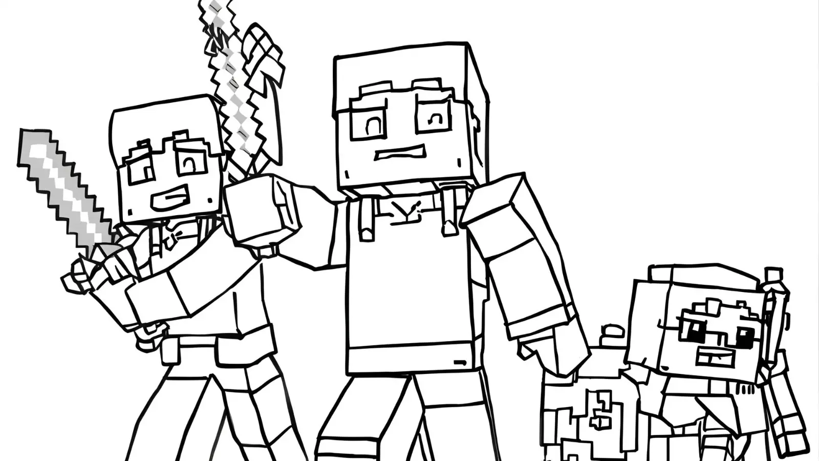 minecraft coloring pages