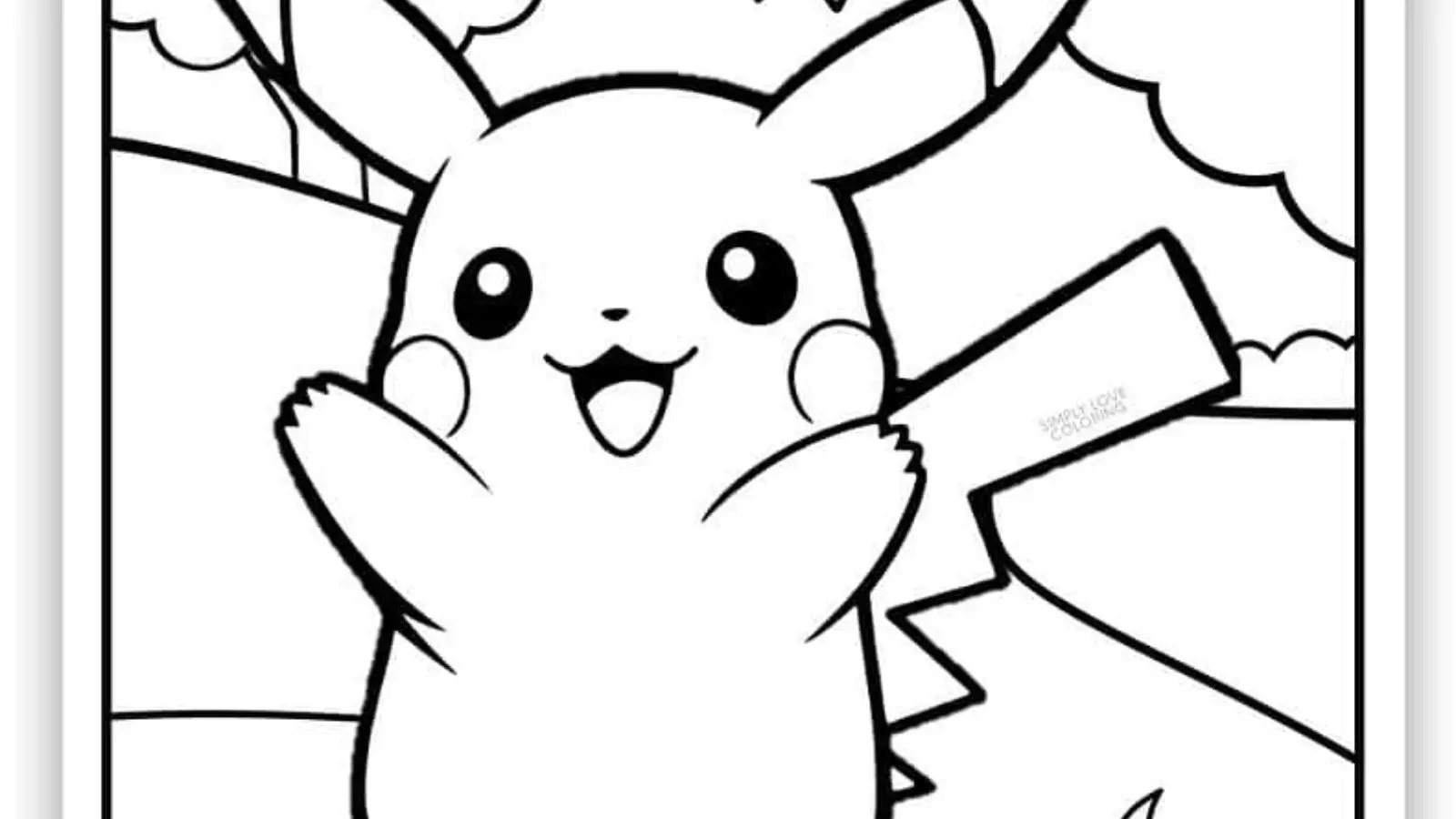 pikachu coloring page