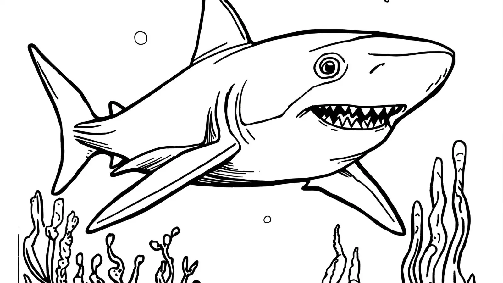 shark coloring pages