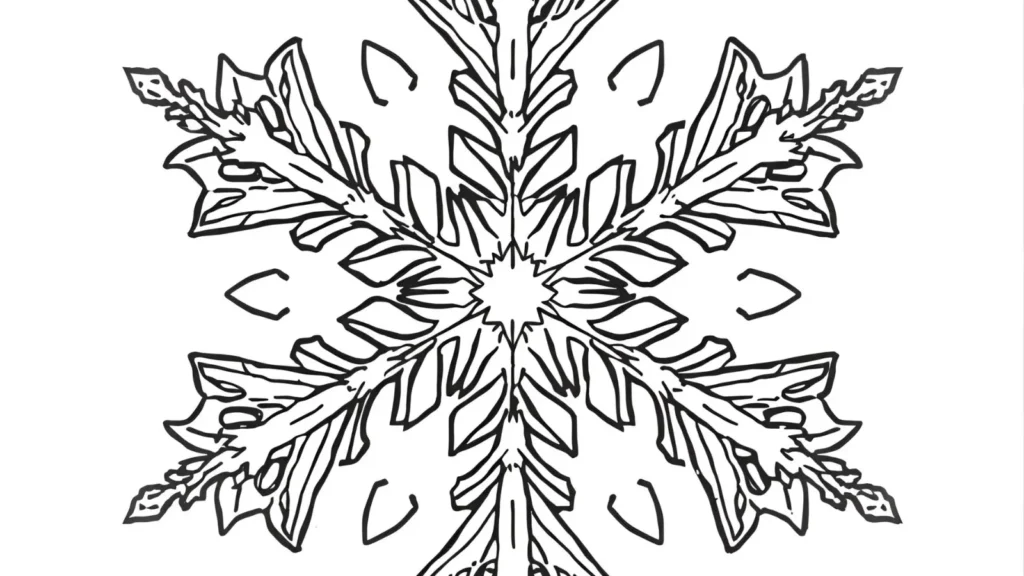 ❄️ Snowflake Pattern Coloring Pages