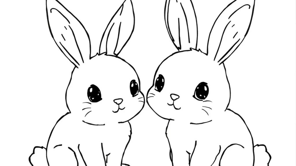 🌼 Baby Bunny Coloring Pages