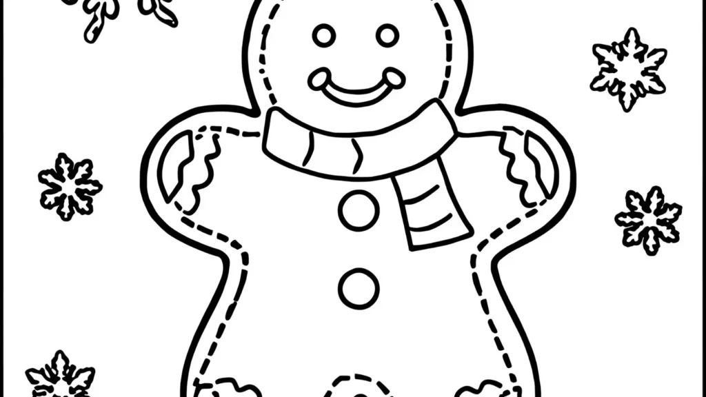 🍪 Christmas Cookie Coloring Pages