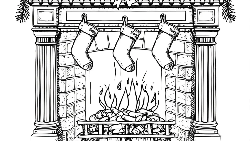 🍼 Baby’s First Christmas Coloring Pages