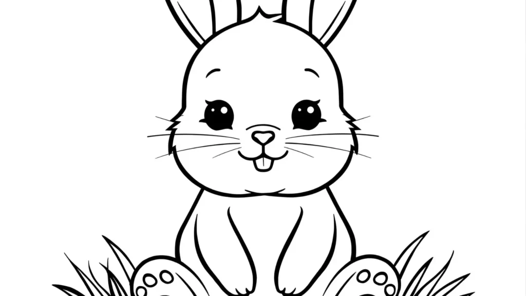 🐰 Cute Bunny Coloring Pages