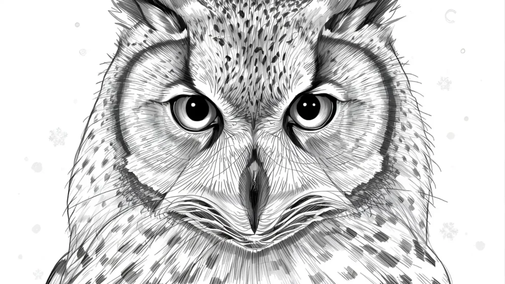 🦉 Winter Animal Coloring Pages