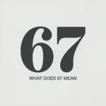 What Does 67 Mean